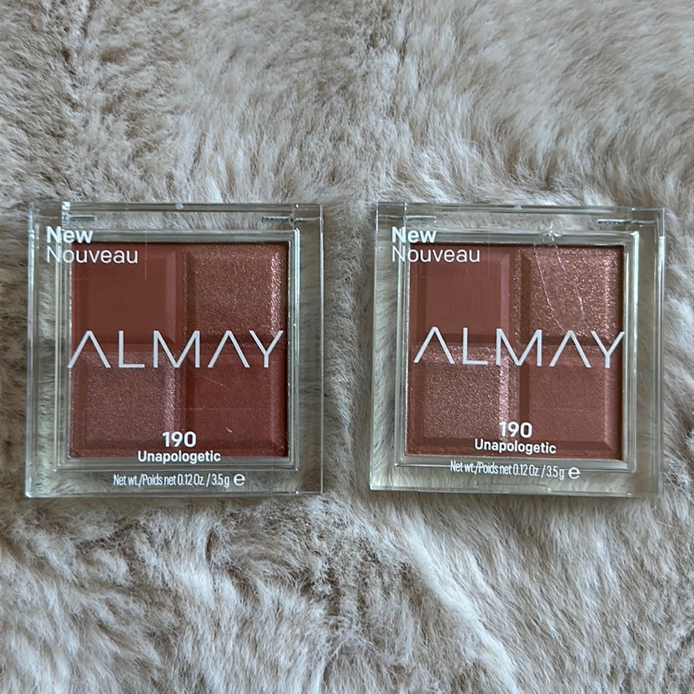 Brand new lot of 2 Almay eyeshadow. Color is called Unapologetic